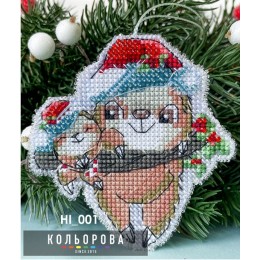 Набір для вишивання новорічної іграшки на основі ТМ КОЛЬОРОВА НІ_001 Весела сімейка Набір для вишивання новорічної іграшки на основі ТМ КОЛЬОРОВА НІ_001 Весела сімейка