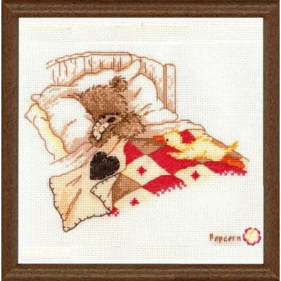 Набір для вишивання хрестом Vervaco PN-0011190 Солодкий сон / Cuddle up Набір для вишивання хрестом Vervaco PN-0011190 Солодкий сон / Cuddle up