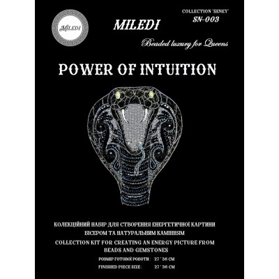 Набор для создания картины бисером и натуральными камнями Miledi SN-003 Power of intuition