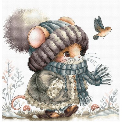 Набор для вышивания крестом AVA P012 Autumn Fairytale Mouse