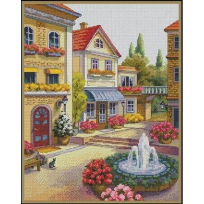 Набор для вышивки крестом MAGIC CROSS STITCH 013 В полдень Набор для вышивки крестом MAGIC CROSS STITCH 013 В полдень
