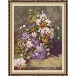 Набір для вишивання хрестиком Юнона 0205 Весняний букет Набір для вишивання хрестиком Юнона 0205 Весняний букет