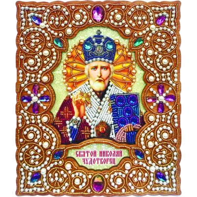 Набор для вывивки бисером ТМ Вдохновение IZN-03 Святой Николай Чудотворец Набор для вывивки бисером ТМ Вдохновение IZN-03 Святой Николай Чудотворец