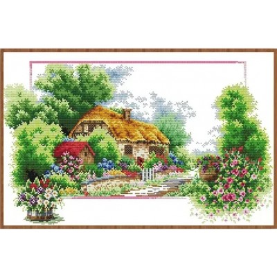 Набор для вышивания крестиком с печатной схемой на ткани Joy Sunday F045 Весенний ритм Набор для вышивания крестиком с печатной схемой на ткани Joy Sunday F045 Весенний ритм