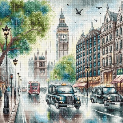 Набор для вышивания крестиком AVA P055 London // Лондон Набор для вышивания крестиком AVA P055 London // Лондон