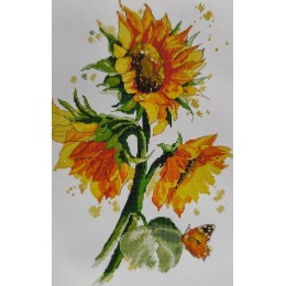 Набор для вышивания крестиком с печатной схемой на ткани Joy Sunday HA063 Подсолухи 2 Набор для вышивания крестиком с печатной схемой на ткани Joy Sunday HA063 Подсолухи 2