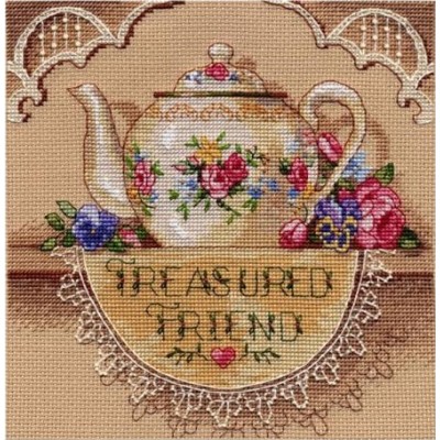 Treasured Friend Teapot / Чайник для друга - Dimensions - набор вышивки крестом Treasured Friend Teapot / Чайник для друга - Dimensions - набор вышивки крестом