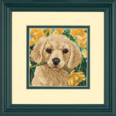 Набор для вышивания (гобелен) DIMENSIONS 07231 Puppy Mischief // Озорной щенок Набор для вышивания (гобелен) DIMENSIONS 07231 Puppy Mischief // Озорной щенок