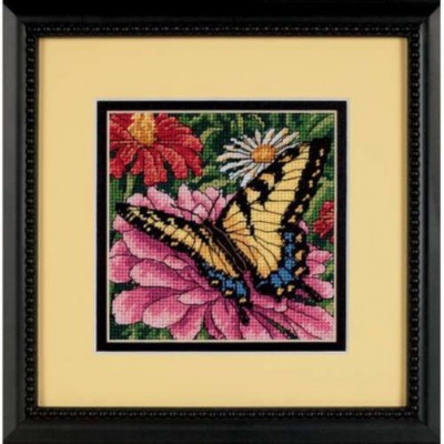 Набір для вишивання гобеленовим швом DIMENSIONS 07232 Butterfly on Zinnia // Метелик на цинії Набір для вишивання гобеленовим швом DIMENSIONS 07232 Butterfly on Zinnia // Метелик на цинії