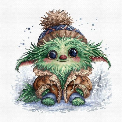 Набор для вышивания крестом AVA P079 Little Green Monster Набор для вышивания крестом AVA P079 Little Green Monster