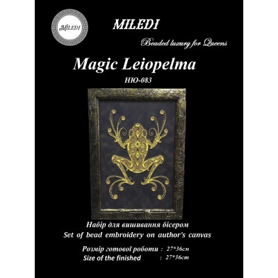 Набор для вышивки бисером Miledi НЮ-083 Magic leiopelma Набор для вышивки бисером Miledi НЮ-083 Magic leiopelma