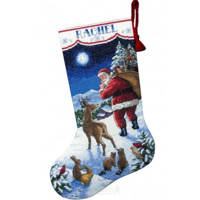 Набор для вышивания DIMENSIONS 70-08683 Santa s Arrival Stocking Набор для вышивания DIMENSIONS 70-08683 Santa s Arrival Stocking