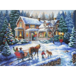 Набір для вишивання Dimensions 08733 Coming Home for the Holidays / Додому на свята Набір для вишивання Dimensions 08733 Coming Home for the Holidays / Додому на свята