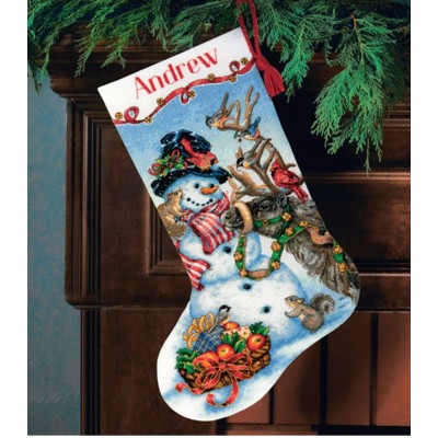 Набор для вышивания DIMENSIONS 70-08866 Snowman Gathering Stocking Набор для вышивания DIMENSIONS 70-08866 Snowman Gathering Stocking
