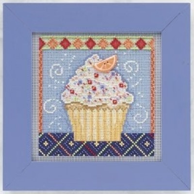 Набор для вышивания Mill Hill MH141101 Vanilla Cupcake // Ванильный кекс Набор для вышивания Mill Hill MH141101 Vanilla Cupcake // Ванильный кекс