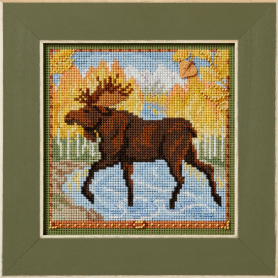 Набор для вышивания Mill Hill MH142425 Autumn Moose//Осенний Лось Набор для вышивания Mill Hill MH142425 Autumn Moose//Осенний Лось