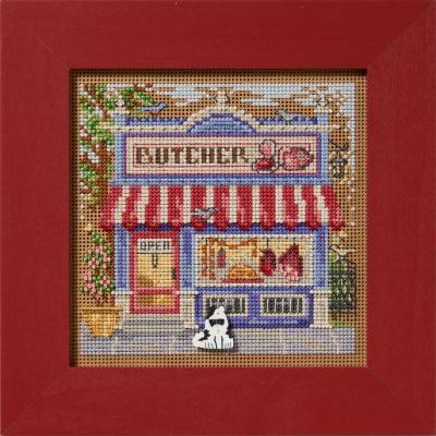 Набор для вышивания Mill Hill MH142516 Butcher Shop//Мясной магазин Набор для вышивания Mill Hill MH142516 Butcher Shop//Мясной магазин