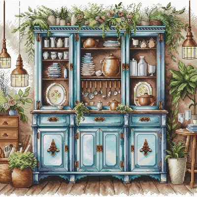 Набор для вышивания крестом AVA P102 Blue Cupboard Набор для вышивания крестом AVA P102 Blue Cupboard