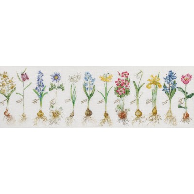 Набор для вышивки крестом Thea Gouverneur 1087 Bulbs (LINEN) Набор для вышивки крестом Thea Gouverneur 1087 Bulbs (LINEN)