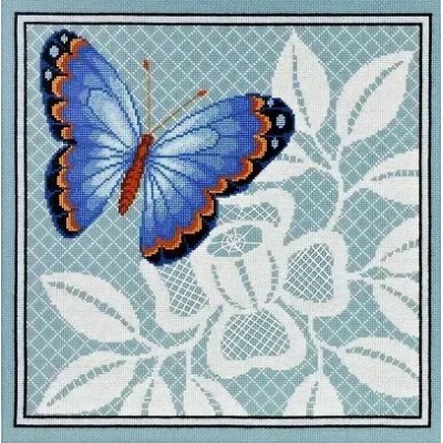 Набор для вышивания крестом Alisena 1122а Синяя бабочка Набор для вышивания крестом Alisena 1122а Синяя бабочка