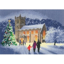 Набор для вышивания крестом Heritage Crafts H1144 Рождественская церковь//Christmas Church Набор для вышивания крестом Heritage Crafts H1144 Рождественская церковь//Christmas Church