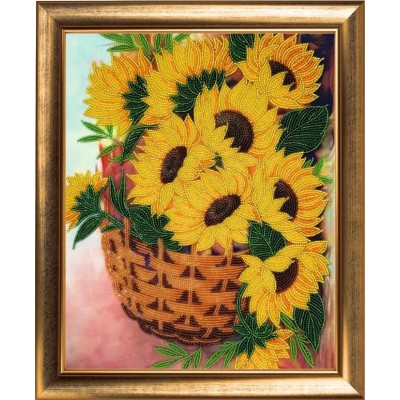 Набор для вышивки бисером - Butterfly - №126 Корзинка с подсолнухами Набор для вышивки бисером - Butterfly - №126 Корзинка с подсолнухами