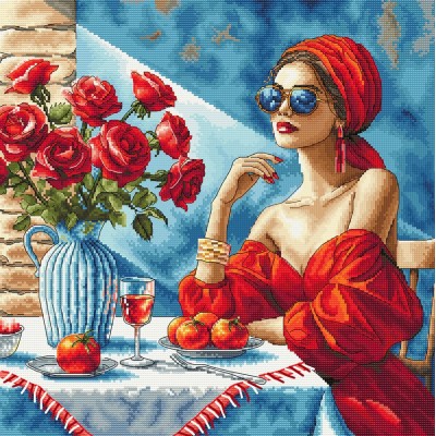 Набор для вышивания крестом AVA P134 Lady in Red Набор для вышивания крестом AVA P134 Lady in Red