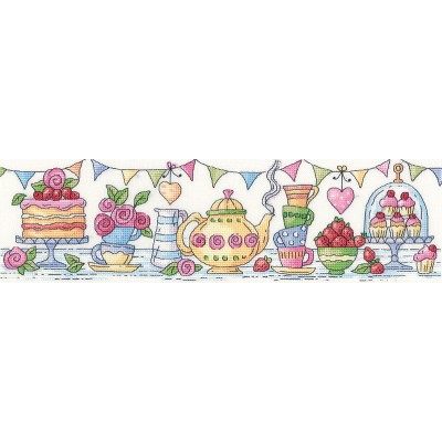 Набор для вышивания крестом Heritage Crafts H1395 Послеполуденный чай/Afternoon Tea Набор для вышивания крестом Heritage Crafts H1395 Послеполуденный чай/Afternoon Tea