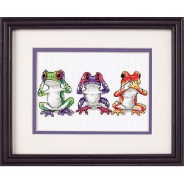 Набір для вишивання Dimensions 16758 Tree Frog Trio Набір для вишивання Dimensions 16758 Tree Frog Trio