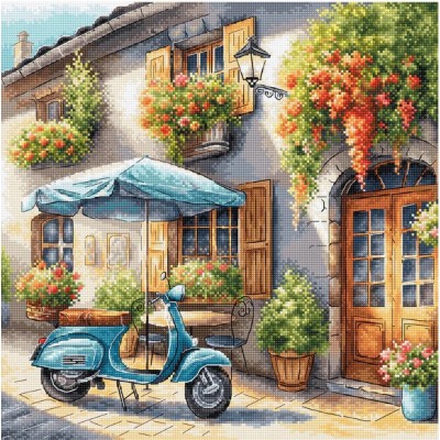 Набор для вышивания крестом AVA P168 The Blue Vespa Набор для вышивания крестом AVA P168 The Blue Vespa
