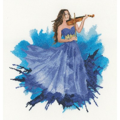 Набор для вышивания крестом Heritage Crafts H1698 Скрипачка//The Violinist Набор для вышивания крестом Heritage Crafts H1698 Скрипачка//The Violinist