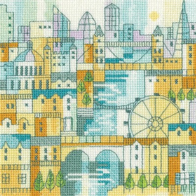Набор для вышивания крестиком Heritage Crafts H1820 Впечатления от Лондона//Impressions of London Набор для вышивания крестиком Heritage Crafts H1820 Впечатления от Лондона//Impressions of London