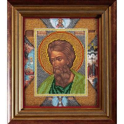 Вышивка бисером икон - Кроше - В-185 Андрей Первозванный Вышивка бисером икон - Кроше - В-185 Андрей Первозванный