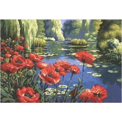 Набор для вышивания гобеленовым швом DIMENSIONS 20066 Lakeside Poppies // Маки на берегу озера Набор для вышивания гобеленовым швом DIMENSIONS 20066 Lakeside Poppies // Маки на берегу озера