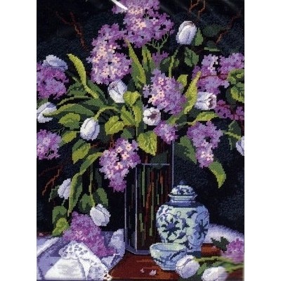 Набор для вышивания (гобелен) DIMENSIONS 20067 Tulips & Lilacs // Тюльпаны и сирень Набор для вышивания (гобелен) DIMENSIONS 20067 Tulips & Lilacs // Тюльпаны и сирень