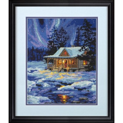 Набор для вышивания гобеленовым швом DIMENSIONS 71-20072 Winter Sky Cabin // Зимний дом Набор для вышивания гобеленовым швом DIMENSIONS 71-20072 Winter Sky Cabin // Зимний дом