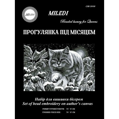 Набор для вышивки бисером Miledi СЛн-2008 Прогулка под луной
