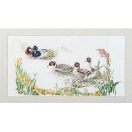Набір для вишивання хрестиком Thea Gouverneur 2064 Ducks Набір для вишивання хрестиком Thea Gouverneur 2064 Ducks