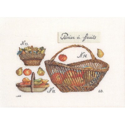 Набор для вышивки крестом Thea Gouverneur 2099 Apple Basket (LINEN)