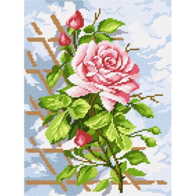 Набор для вышивания на канве с рисунком Quick Tapestry / Brvsk TL-21 Роза Набор для вышивания на канве с рисунком Quick Tapestry / Brvsk TL-21 Роза