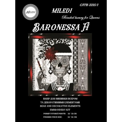 Набор для вышивки бисером и декором Miledi СЛТн-2215/1 Baronessa Fi Набор для вышивки бисером и декором Miledi СЛТн-2215/1 Baronessa Fi