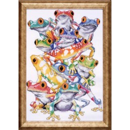 Набор для вышивания крестом Design Works dw2599 Гора Жаб / Frog Pile Набор для вышивания крестом Design Works dw2599 Гора Жаб / Frog Pile