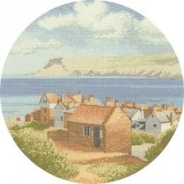 Набор для вышивания крестом Heritage Crafts H270 Прибрежная деревня//Coastal Village Набор для вышивания крестом Heritage Crafts H270 Прибрежная деревня//Coastal Village