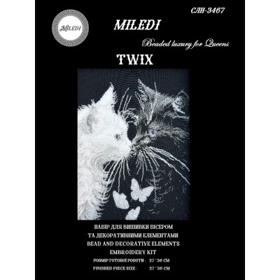  Набор для вышивки бисером Miledi СЛн-3467 Twix