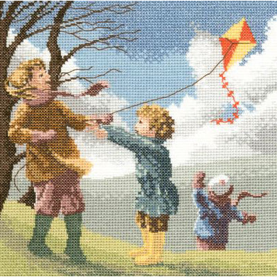 Набор для вышивания крестом Heritage Crafts H404 Ветряный день//Windy Day Набор для вышивания крестом Heritage Crafts H404 Ветряный день//Windy Day