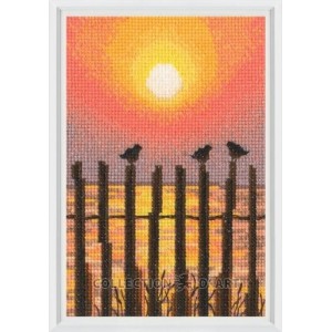 Набор для вышивки крестом RTO C421 Силуэты на закате / Sunset silhouettes