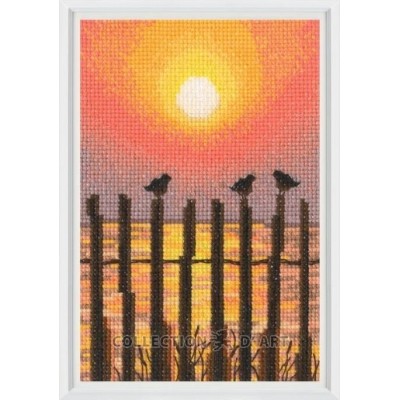 Набор для вышивки крестом RTO C421 Силуэты на закате / Sunset silhouettes Набор для вышивки крестом RTO C421 Силуэты на закате / Sunset silhouettes