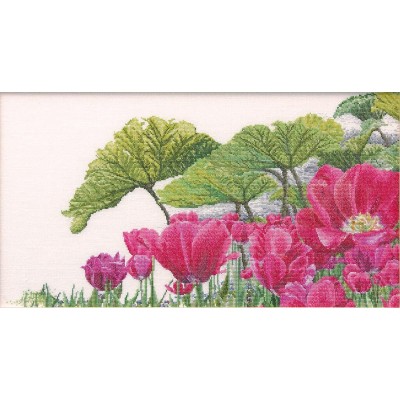Набор для вышивания Thea Gouverneur 432A Keukenhof Garden Detail (AIDA)