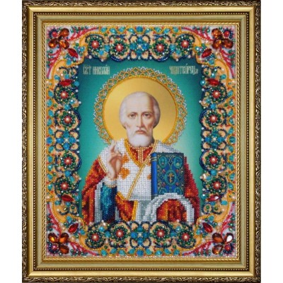 Вышивка бисером икон - Картины бисером - Р-434 Святой Николай Чудотворец Вышивка бисером икон - Картины бисером - Р-434 Святой Николай Чудотворец
