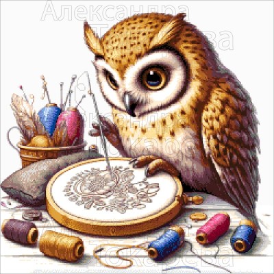 Авторский набор для вышивки бисером Токарева А. 50-2116-НС Сова-Рукодельница Авторский набор для вышивки бисером Токарева А. 50-2116-НС Сова-Рукодельница